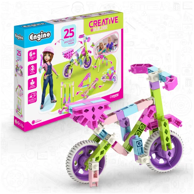 Engino Creative Builder 25 set constructie 107 piese nemotorizat